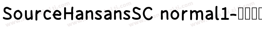 SourceHansansSC normal1字体转换